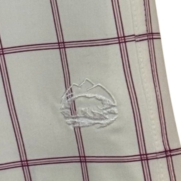 Catwalk Performance Artwear white/pink/burgundy lined golf shorts - Picture 7 of 11